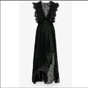 Zara all Lace black dress